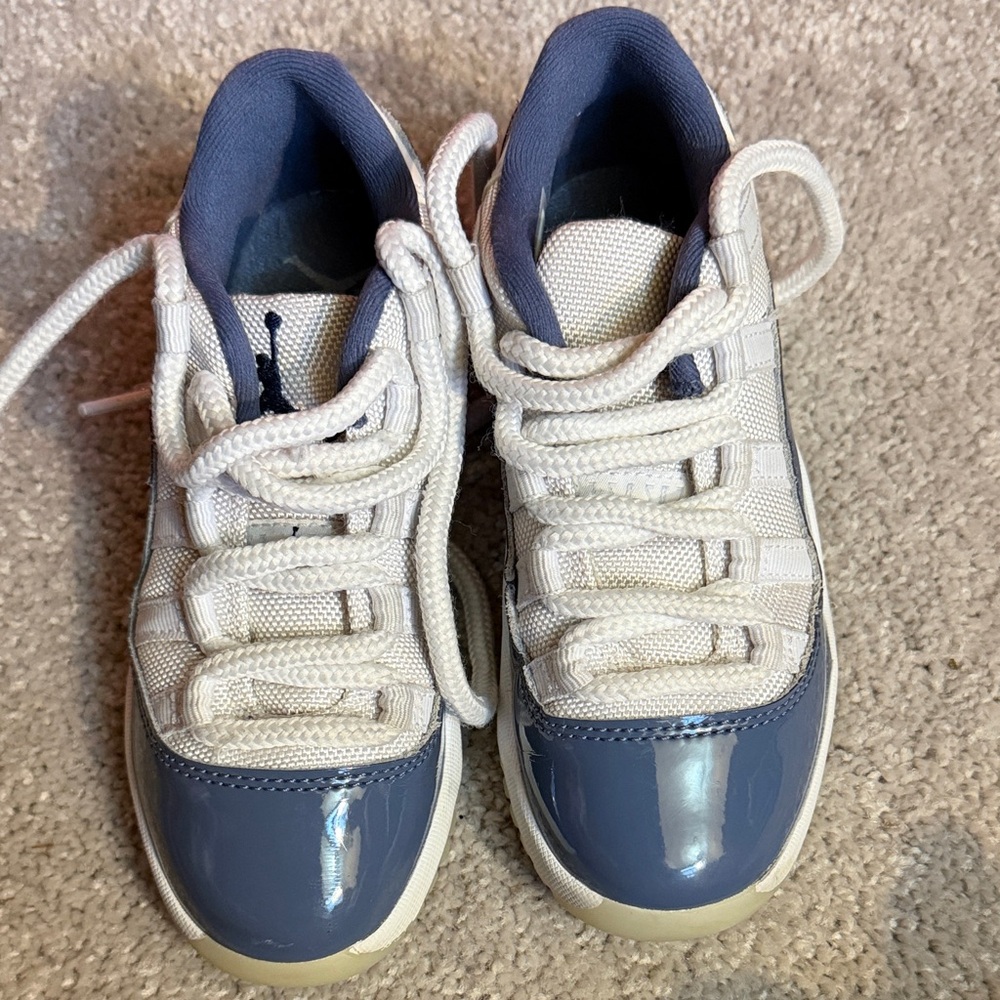 Jordan Kids Navy and White Sneakers